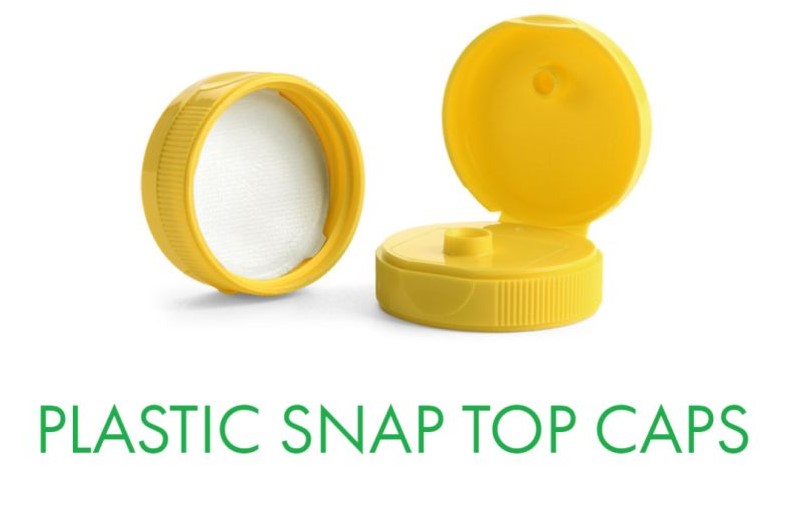 Packaging tip：plastic snap top caps