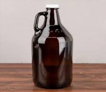 2L Growler California glass bottle