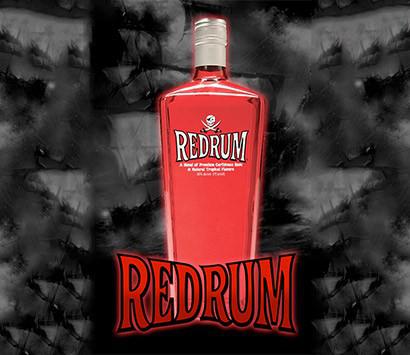 750ml Red Rum Glass Bottle