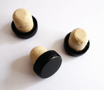 Polymer Cork with Plastic Cap