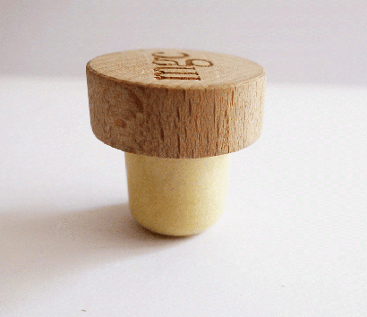 Glass Bottle Cork with Logo