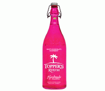 Pink Printing Glass Bottle