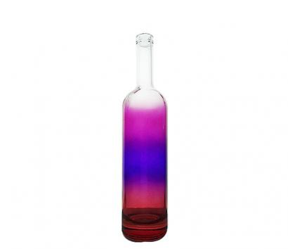750ML Three Color Spraying Glass Bottle