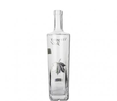 750ml Vodka Glass Bottle with Decal