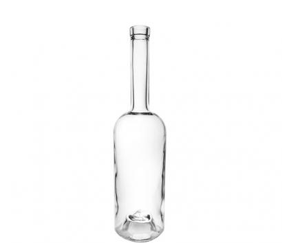 Long Neck Plain Bottle with Push up Bottom