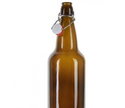 1L Amber Beer Glass Bottle