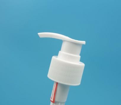 28-410mm White Ribbed Plastic Lotion Pump