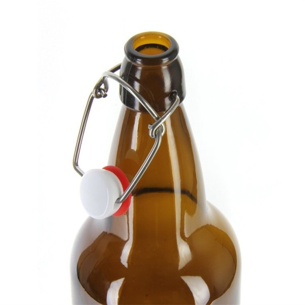1L Amber Beer Glass Bottle