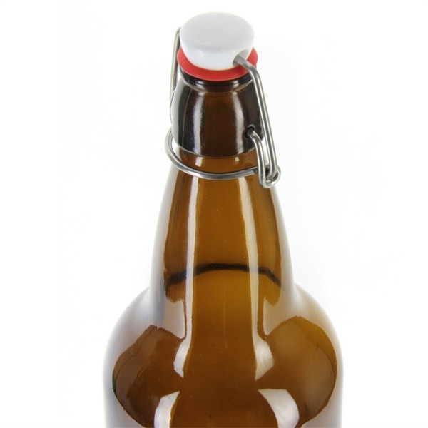 1L Amber Beer Glass Bottle