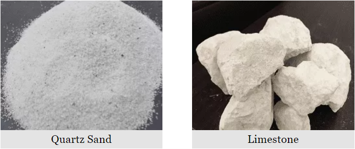 Preparation of Ingredients of Raw Material of Glassware